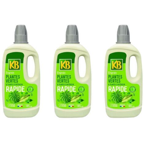 Lot de 3 engrais rapides pour plantes vertes KB - 1L (1/3)