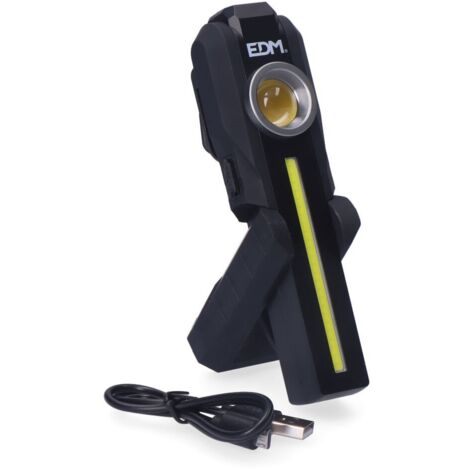 Lampe de poche EDM à LED COB - 200 lumens - 1.5Ah - 36128 (1/5)