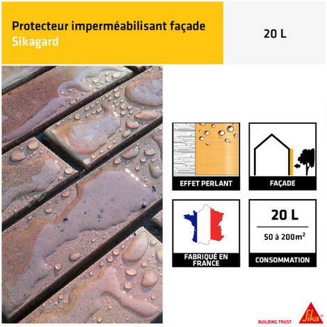 Hydrofuge SIKA - Sikagard-221 Protecteur Facade - 20L