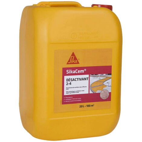 Sika – Désactivant de surface 20L – Émulsion aqueuse pour béton 6-12mm – Profondeur de désactivation 2-4mm – Antidérapant pour sols extérieurs