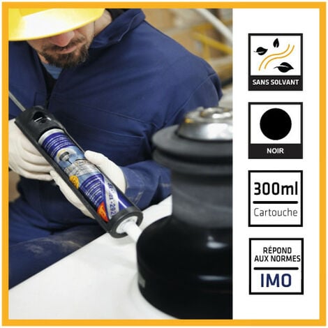 Colle mastic marine SIKA Sikaflex 291i - Noir - 300ml