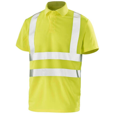 Polo haute visibilité - Manches courtes - Jaune fluo - XL (1/2)