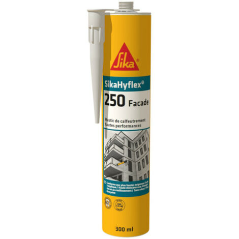 Sika – Mastic silicone haute performance 300ml – Gris béton – Résistance intempéries – Application facile – Capacité de mouvement +100/-50%