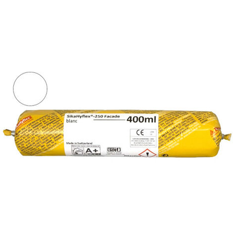 Mastic De Calfeutrement Sikahyflex-250 Façade Recharge - Blanc 0,4 L (1/5)