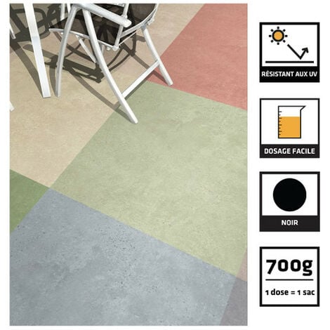 Colorant en poudre pour ciment, chaux et plâtre SIKA SikaCem Color - Noir - 700g