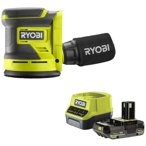 Pack RYOBI Ponceuse excentrique RROS18-0 - 18V One+ - 1 batterie 2.0Ah - 1 chargeur rapide RC18120-120 (1/5)
