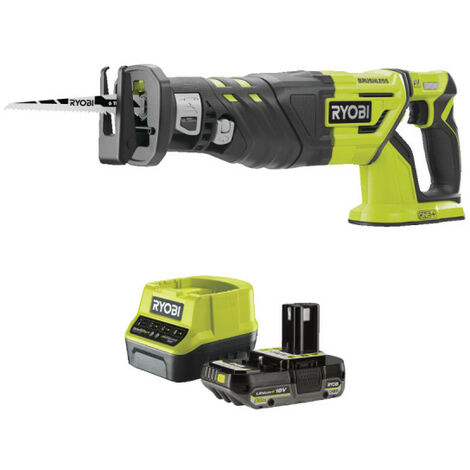 Pack RYOBI Scie sabre R18RS7-0 - Brushless 18V One+ - 1 batterie 2.0Ah - 1 chargeur rapide RC18120-120 (1/4)