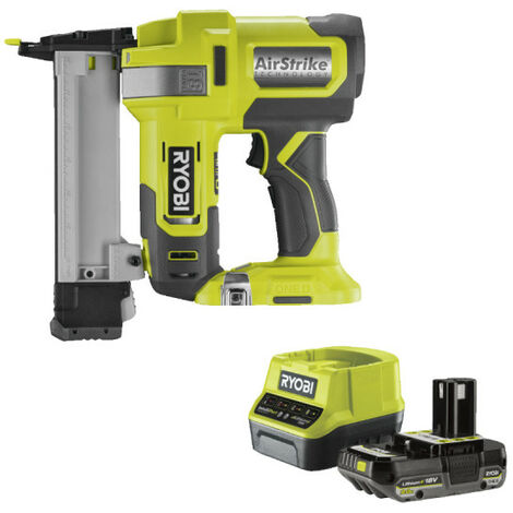 Pack RYOBI Agrafeuse à air comprimé R18GS18-0 - 18V One+ - 1 batterie 2.0Ah - 1 chargeur rapide RC18120-120 (1/5)