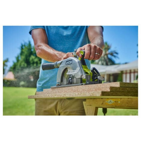 Pack RYOBI Scie circulaire R18CS7-0 - 18V One+ Brushless - 1 Batterie 2.0Ah - 1 Chargeur rapide