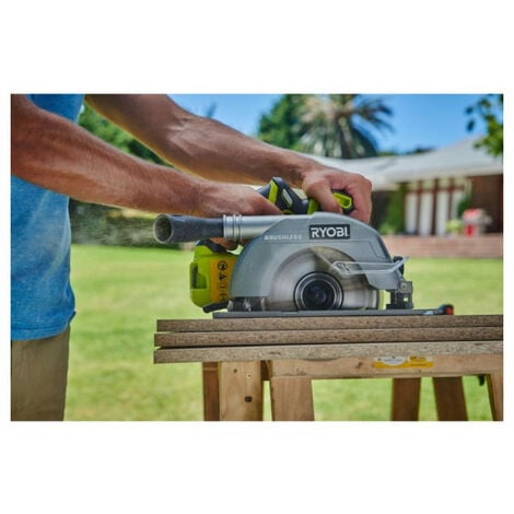 Pack RYOBI Scie circulaire R18CS7-0 - 18V One+ Brushless - 1 Batterie 2.0Ah - 1 Chargeur rapide