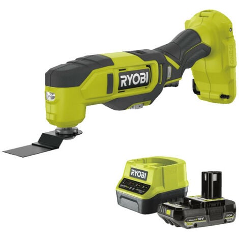 Pack RYOBI Multitool RMT18-0 - 18V One+ - 1 batterie 2.0Ah - 1 chargeur rapide RC18120-120