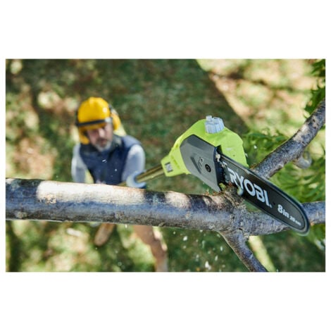 Pack RYOBI Elagueur à chaine sur perche OPP1820 - 18V One+ - 1 Batterie 2.0Ah - 1 Chargeur rapide