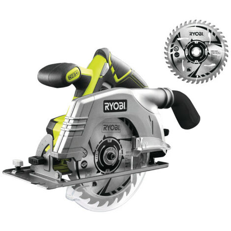 Pack RYOBI - Scie circulaire R18CS-0 - 18V One+ - sans batterie ni chargeur - Lame ultra fine CSB165A1 (1/4)