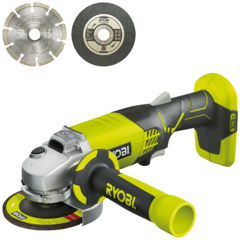 Pack RYOBI - Meuleuse d'angle R18AG-0 - 18V One+ - sans batterie ni chargeur - Kit 6 disques pour meuleuse RAK6AGD115 - 115 mm (1/5)