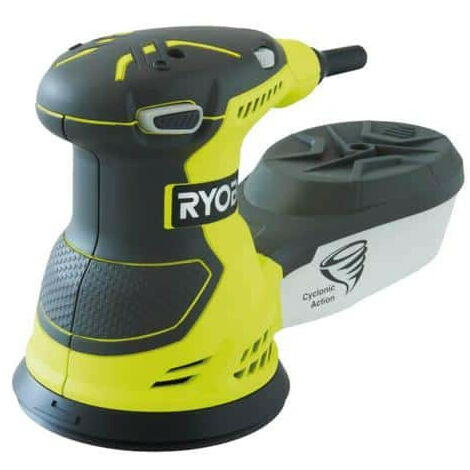 Pack RYOBI Ponceuse excentrique électrique ROS300 - 300W - 125mm - Plateau  de ponçage - 125 mm - ROSP1A