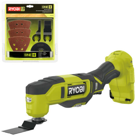 Pack RYOBI Multitool RMT18-0 - 18V - Avec Batterie 2.0Ah Et Chargeur Rapide - Polyvalent Et Puissant