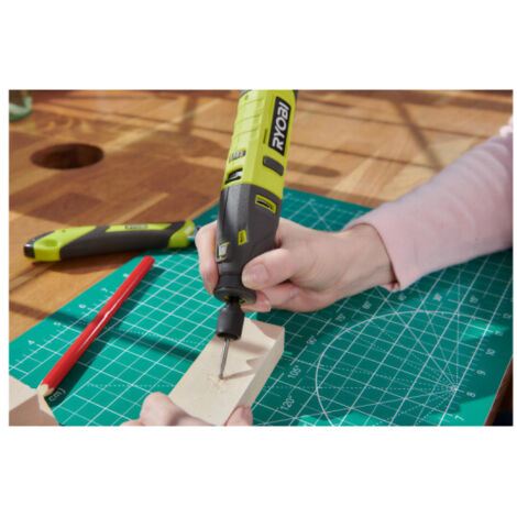 RYOBI Mini Outil Multifonction 4V 5000-25000 Tr/min - 15 Accessoires Inclus RRT4-120GA15
