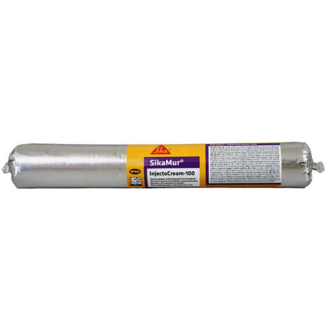 Crème d'injection SikaMur InjectoCream 600ml – Imperméabilisant pour murs en briques et pierres – Application à partir de +5°C