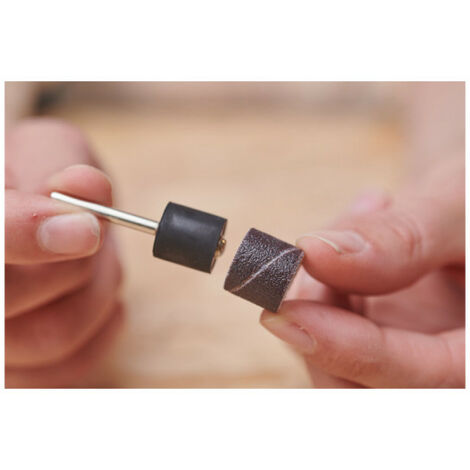 Kit De 102 Manchons Et Bandes De Ponçage Dremel - Papier De Verre 1/2" Et 1/4" Avec 2 Mandrins