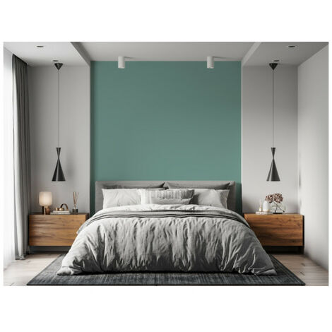 Peinture acrylique lessivable velours BARBOUILLE - Pour murs et plafonds - 5L - Vert Icône