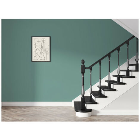 Peinture acrylique lessivable velours BARBOUILLE - Pour murs et plafonds - 5L - Vert Icône