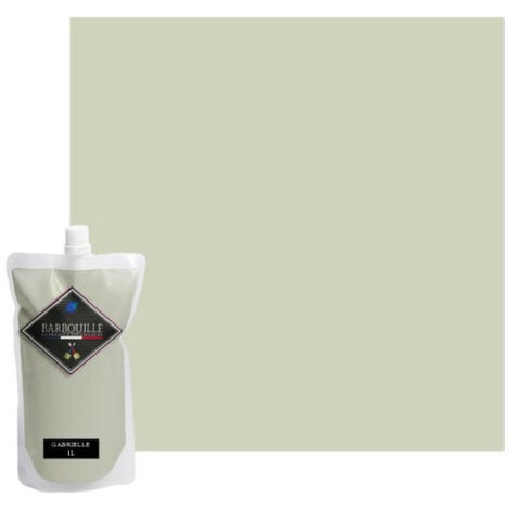 Peinture acrylique lessivable velours BARBOUILLE - Pour murs et plafonds - 1L - Beige Gabrielle