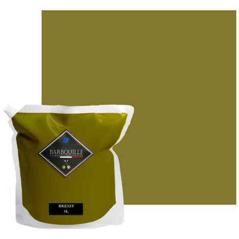 Peinture acrylique lessivable velours BARBOUILLE - Pour murs et plafonds - 5L - Vert Brexit