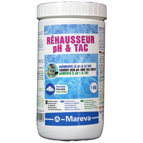 Traitement Mareva réhausseur pH et TAC REVA-PLUS pH+ double action 1Kg