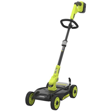 RYOBI Tondeuse 3 en 1 - RY18LMC30A-120 - 18V One+ - coupe 30 cm - 1 Batterie 2.0 Ah - 1 Chargeur rapide