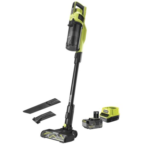 RYOBI Aspirateur balai 18V One+ Brushless - 1 Batterie 4.0 Ah - 1 chargeur rapide - RSV18BL-1C40G (1/5)
