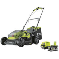RYOBI Tondeuse 18V LithiumPlus Brushless coupe 37cm - 1 batterie 5,0 Ah - 1 chargeur rapide - RY18LMX37A-150