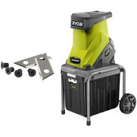 Pack RYOBI Broyeur de végétaux 2500W RSH2545B - Jeu de 2 lames pour broyeur RAC351