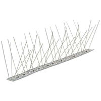 Pic anti-pigeons inox 100 cm – Protection pour rambarde de balcon – Dimensions 2,5 cm x 11 cm – Évite l'invasion de pigeons