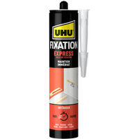 Mastic de fixation Express UHU blanc cartouche - 370g - 37725