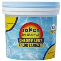 Chlore lent Joker MAREVA galets pour piscine - 5 kg - 250 g - 100766U