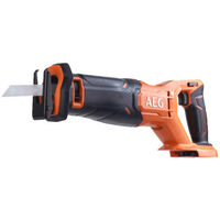 AEG – Scie sabre 18V – Course 28,5 mm – Moteur jusqu'à 3000 cps/min – Changement de lame sans outil – Éclairage LED
