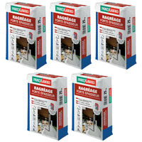 Parexlanko – Lot de 5 ragréages forte épaisseur – Autonivelant jusqu'à 40mm – Pour carrelage et revêtements PVC – 125kg pour 15m²