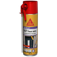 Sika – Mousse polyuréthane expansive 500 ml – Isolation thermique et acoustique – Utilisation tous sens – Adhérence sur béton, bois, PVC - BOOM-107