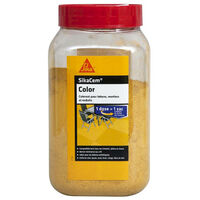 Sika – Colorant en poudre pour ciment et chaux – Pigment jaune à base d'oxydes minéraux – 400g pour béton esthétique – Bonne tenue aux UV