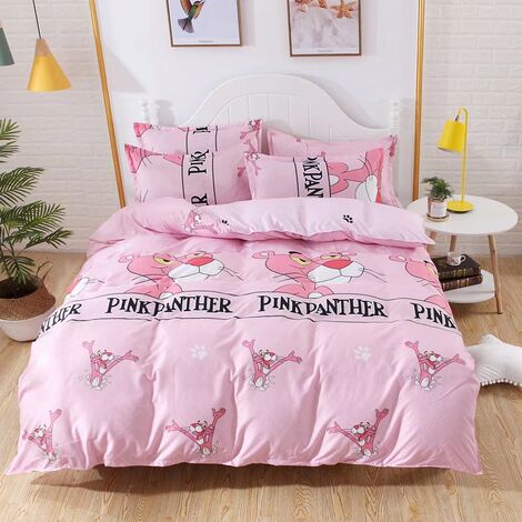 105 x 190/200 cm Unicorni Pink letto da 105 cm Set di lenzuola per bambini in microfibra traspirante mod 
