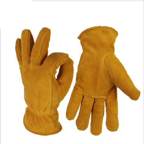 loom inertia honey Guanti da caldo, guanti invernali, guanti in pelle di mucca resistenti a  freddo, guanti da lavoro