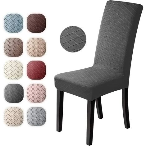 Maikehome feste di nozze White rimovibili e lavabili in tinta unita sale ristoranti per sala da pranzo bar Set di 4 fodere copri sedie in tessuto elasticizzato hotel 