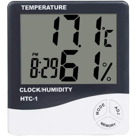 SOOTOP Indoor Igrometro Termometro Digitale Preciso Room Temperature Gauge umidità Monitor con La Sveglia 