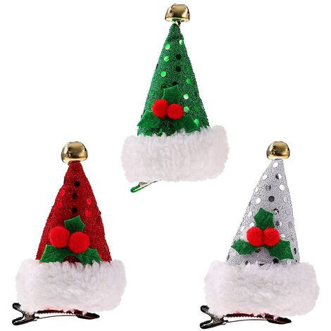 12 PZ BELLA Clip per capelli Corna NATALE A TEMA Forcine Fermagli per capelli di accesso 