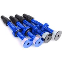 2 pezzi stelo valvola tubeless mtb bicicletta stelo valvola in lega di  alluminio blu