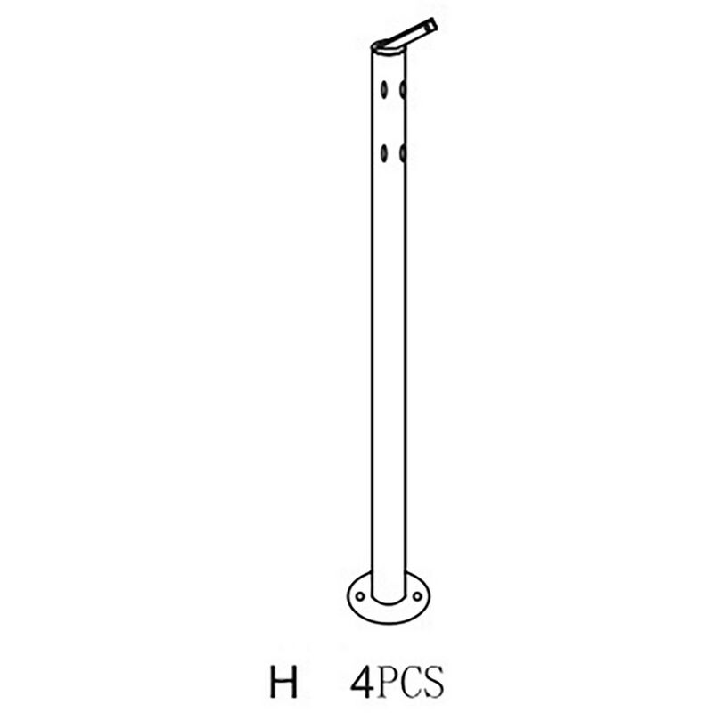 PALO H PER GAZEBO IN ACCIAIO MT.3X4 ARMONIA YF-3246