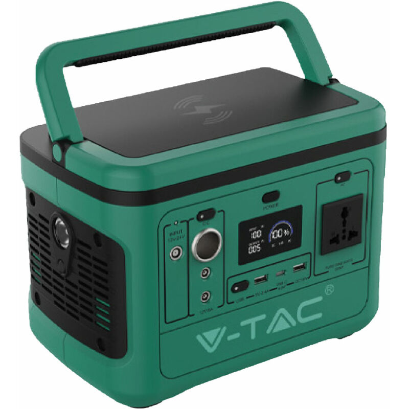 V-TAC power station portatile 1050W accumulatore LiFePO4 e generatore  corrente potenza massima 1800W