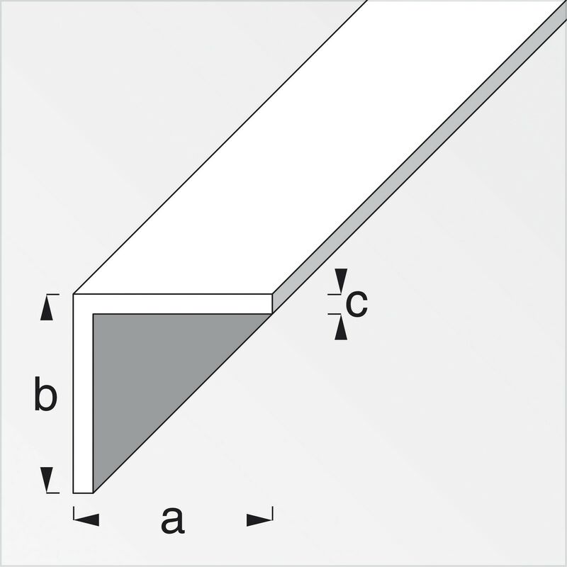 5PZ PROFILO BIANCO H.200 ANGOLARE 30X30X1 CM