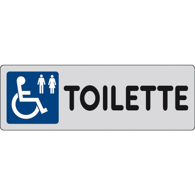 10PZ ETICHETTA ADESIVA 150X50 TOILETTE (DISABILI)