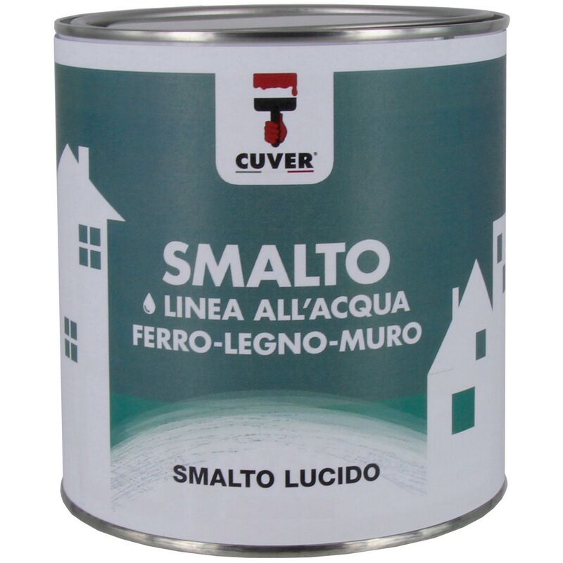 Smalto all'Acqua AQQUAVER Bianco Lucido 750 ml